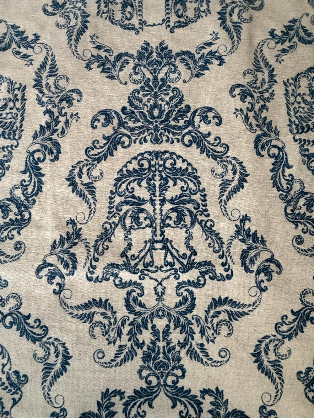 Ruggable Darkside Damask delft blue • Flat Woven rug 9x12
